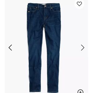 Madewell skinny skinny dark blue jean